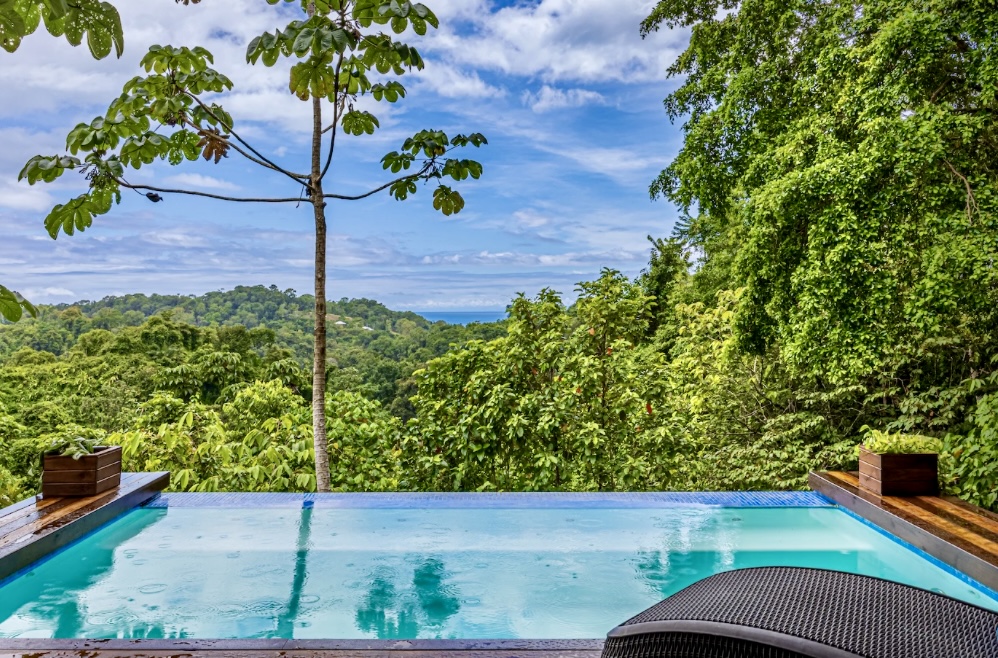 Luxury rainforest lodge in Drake Bay Costa Rica with ocean view