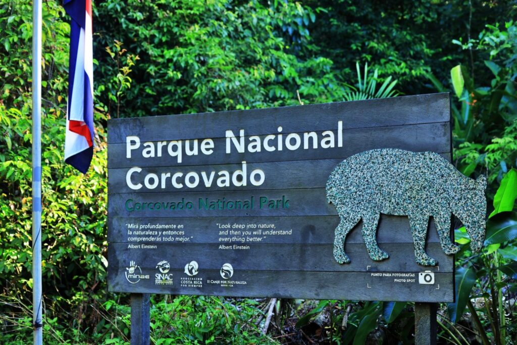 Corcovado National Park entrance at Sirena Range Station, Drake Bay, Costa Rica