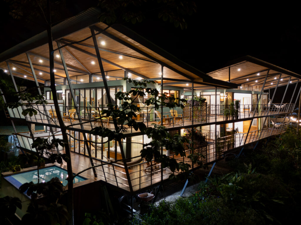 Luxury boutique lodge in Drake Bay Costa Rica surrounded by rainforest